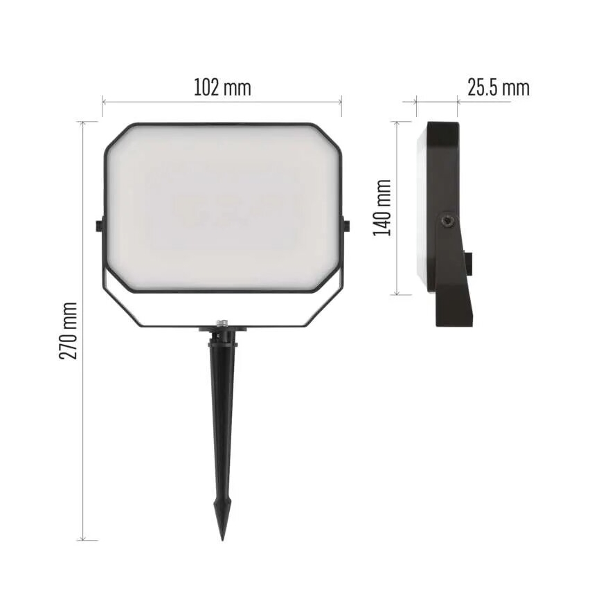 SADA 3x LED RGBIC Stmievateľný vonkajší reflektor GoSmart LED/14W/230V 3000-6500K IP65 Wi-Fi Tuya