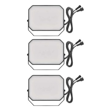 SADA 3x LED RGBIC Stmievateľný vonkajší reflektor GoSmart LED/14W/230V 3000-6500K IP65 Wi-Fi Tuya