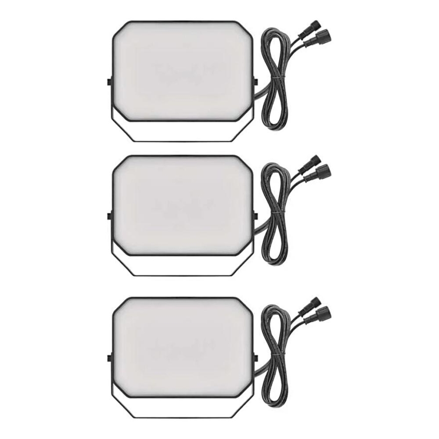 SADA 3x LED RGBIC Stmievateľný vonkajší reflektor GoSmart LED/14W/230V 3000-6500K IP65 Wi-Fi Tuya