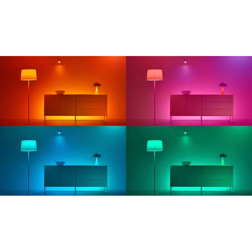 SADA 3x LED RGBW Stmievateľná žiarovka PAR16 GU10/4,7W/230V 2200-6500K Wi-Fi - WiZ
