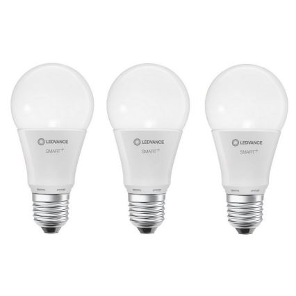 SADA 3x LED RGBW Stmievateľná žiarovka SMART+ E27/9,5W/230V 2700K-6500K Wi-Fi - Ledvance