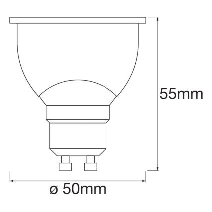 SADA 3x LED RGBW Stmievateľná žiarovka SMART+ GU10/4,9W/230V 2700K-6500K Wi-Fi - Ledvance