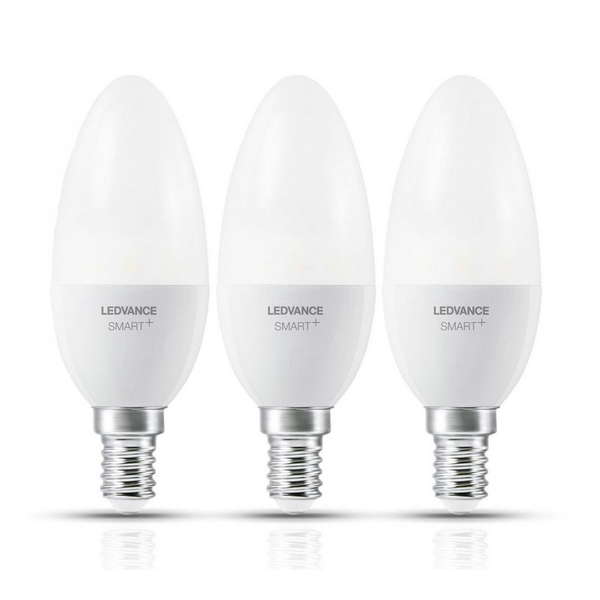 SADA 3x LED Stmievateľná žiarovka SMART+ E14/5W/230V 2700K-6500K Wi-Fi - Ledvance