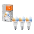 SADA 3x LED Stmievateľná žiarovka SMART+ E27/14W/230V 2700K-6500K Wi-Fi - Ledvance