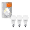 SADA 3x LED Stmievateľná žiarovka SMART+ E27/9,5W/230V 2700K Wi-Fi - Ledvance