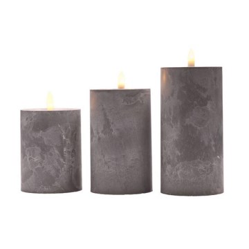 SADA 3x LED sviečok LED/2xAA teplá biela