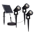 SADA 3x LED Vonkajšia solárna lampa 3xLED/1,2W/3,7V IP65 3000K 4000 mAh