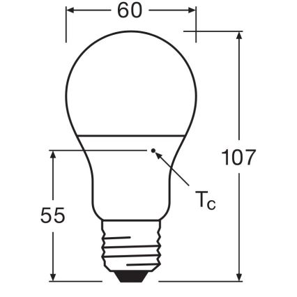 SADA 3x LED žiaroviek A60 E27/8,5W/230V 6500K - Osram