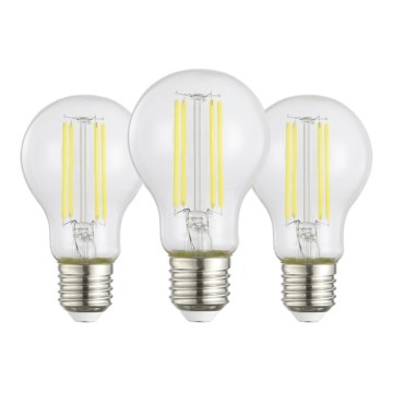 Sada 3x LED žiaroviek Vintage A60 E27/3,8W/230V 2700K - Eglo 110437