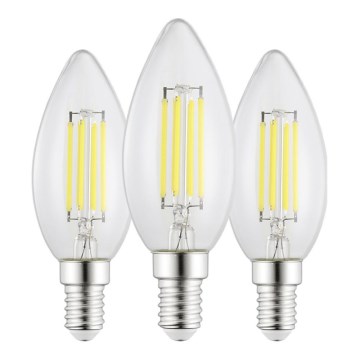SADA 3x LED žiaroviek VINTAGE C35 E14/2,2W/230V 2700K - Eglo 110439