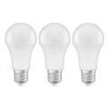 SADA 3x LED Žiarovka A60 E27/10W/230V 2700K