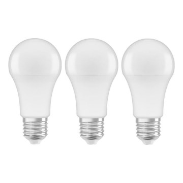 SADA 3x LED Žiarovka A60 E27/10W/230V 2700K