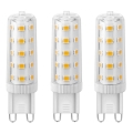 SADA 3x LED Žiarovka ECOLINE G9/4,5W/230V 3000K - Brilagi