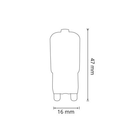 SADA 3x LED Žiarovka G9/2,5W/230V 3000K