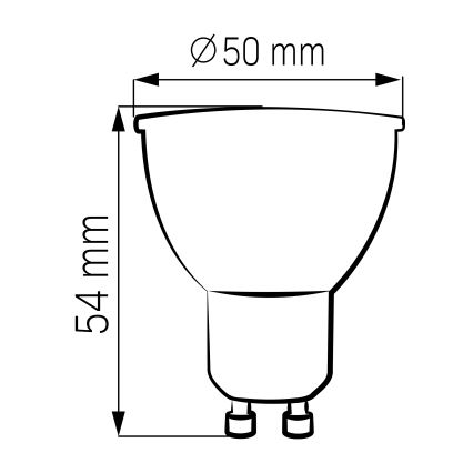 SADA 3x LED Žiarovka GU10/4,5W/230V 4000K