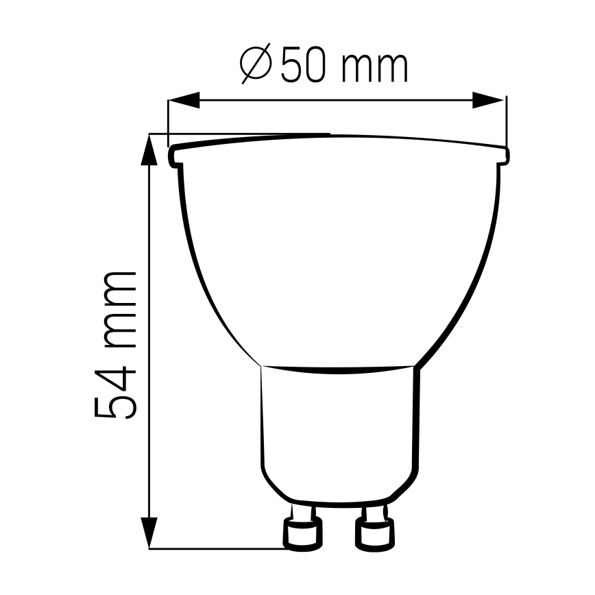 SADA 3x LED Žiarovka GU10/4,5W/230V 4000K