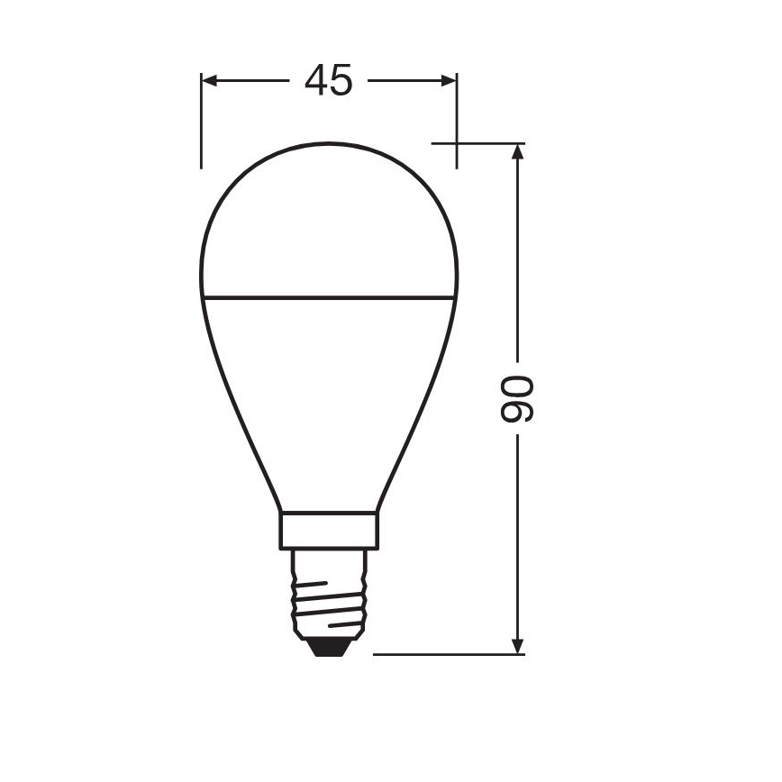 SADA 3x LED Žiarovka P45 E14/7,5W/230V 3000K - Osram