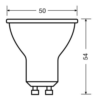 SADA 3x LED Žiarovka PAR16 GU10/6,9W/230V 2700K 36° - Osram