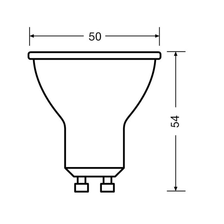 SADA 3x LED Žiarovka PAR16 GU10/6,9W/230V 2700K 36° - Osram