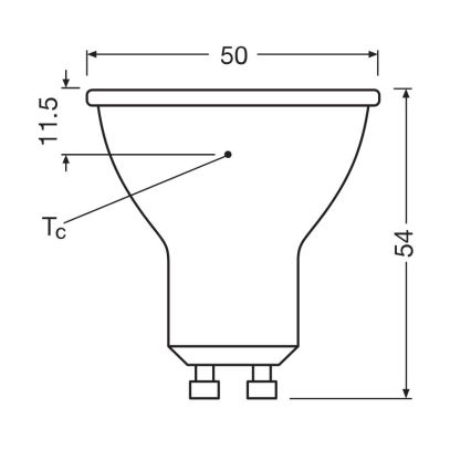 SADA 3x LED Žiarovka PAR16 GU10/6,9W/230V 6500K - Osram