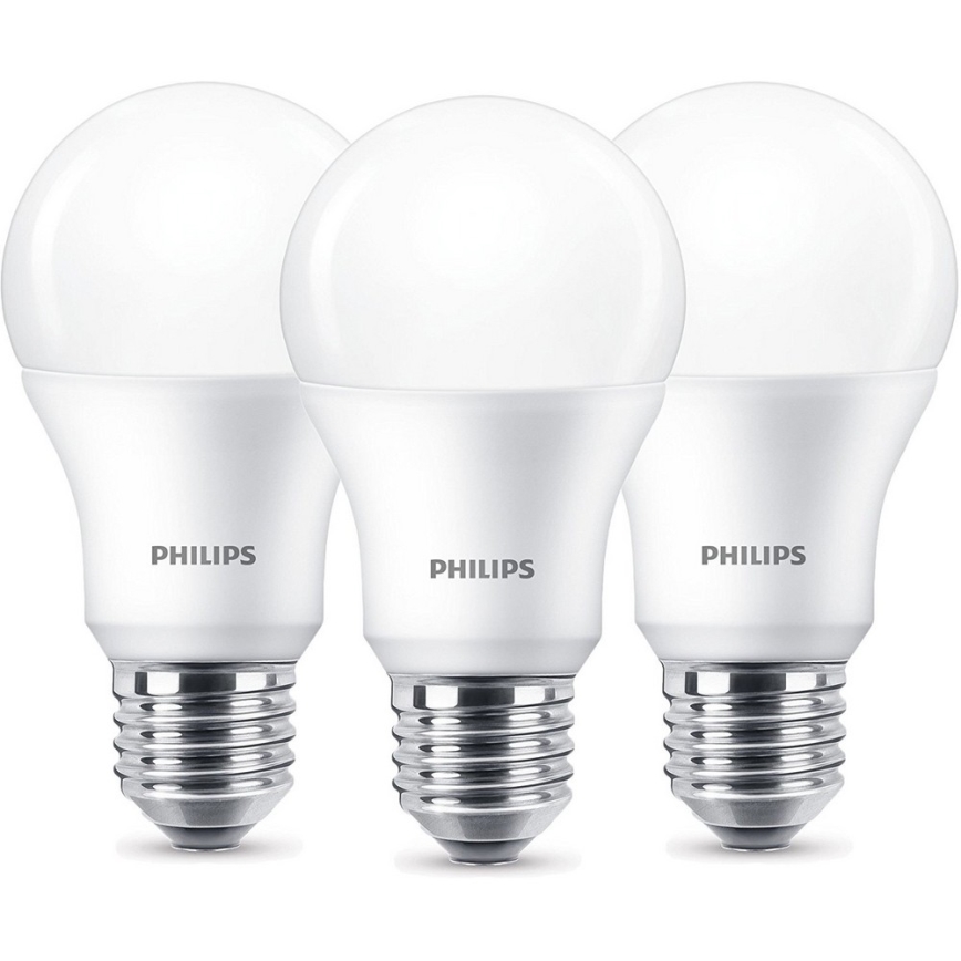 SET 3x 3x LED Žiarovka Philips A60 E14/5,5W/230V