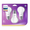 SADA 3x LED Žiarovka Philips E27/5,5W/230V 2700K