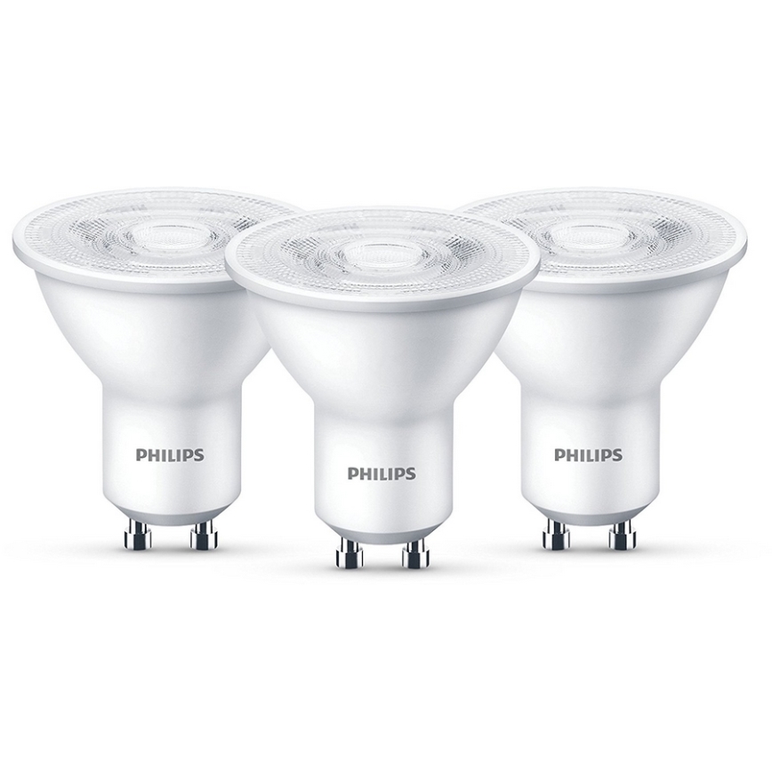 SET 3x 3x LED Žiarovka Philips GU10/4,7W/230V