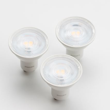 SADA 3x LED Žiarovka Philips GU10/4,7W/230V 2700K