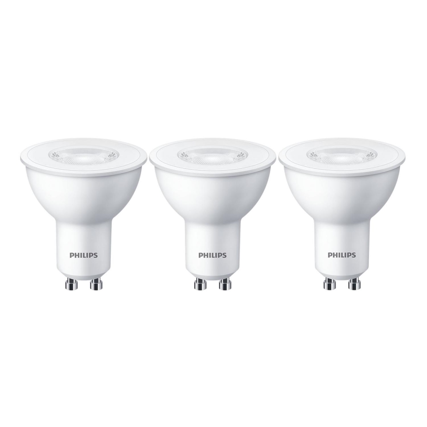 SADA 3x LED Žiarovka Philips GU10/4,7W/230V 2700K