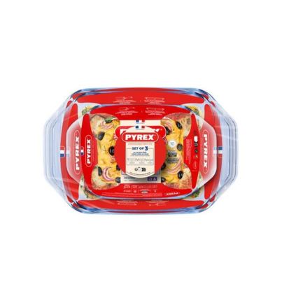 SADA 3x pekáčov PYREX 1,4/3/4 l