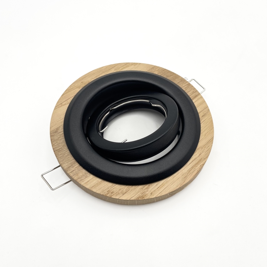 SADA 3x Podhľadové svietidlo TOBBY 1xG9/20W/230V pr. 11,5 cm dub/čierna