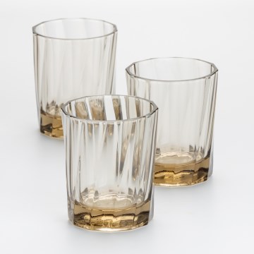 Sada 3x pohár Berny 185 ml dymová