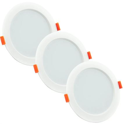 SADA 3xLED Kúpeľňové podhľadové svietidlo MIRO LED/6W/230V IP44