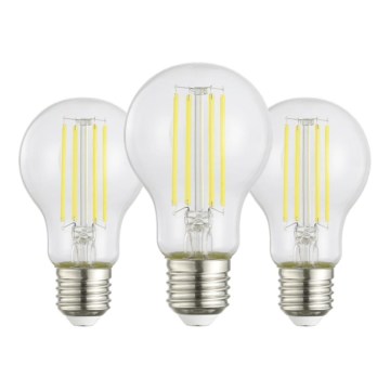 Sada 3× LED žiaroviek VINTAGE A60 E27/7,2 W/230 V 2700 K - Eglo 110438