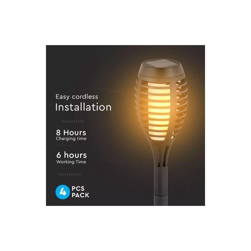 SADA 4x LED Solárna lampa 4xLED/3,6V IP44