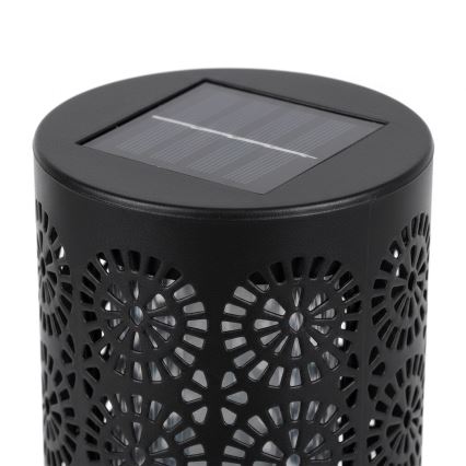 Sada 4x LED solárna lampa DECOR LED/1,2V 150 mAh 3000K 39 cm IP44 čierna