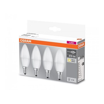 SADA 4x LED Žiarovka B40 E14/5,7W/230V 2700K - Osram SADA 4x LED Žiarovka B40 E14/5,7W/230V 2700K - Osram