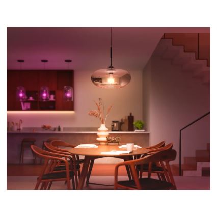 Sada 4x stmievateľných LED žiaroviek Philips Hue WHITE AND COLOR AMBIANCE E27/6W/230V 1000-20000K