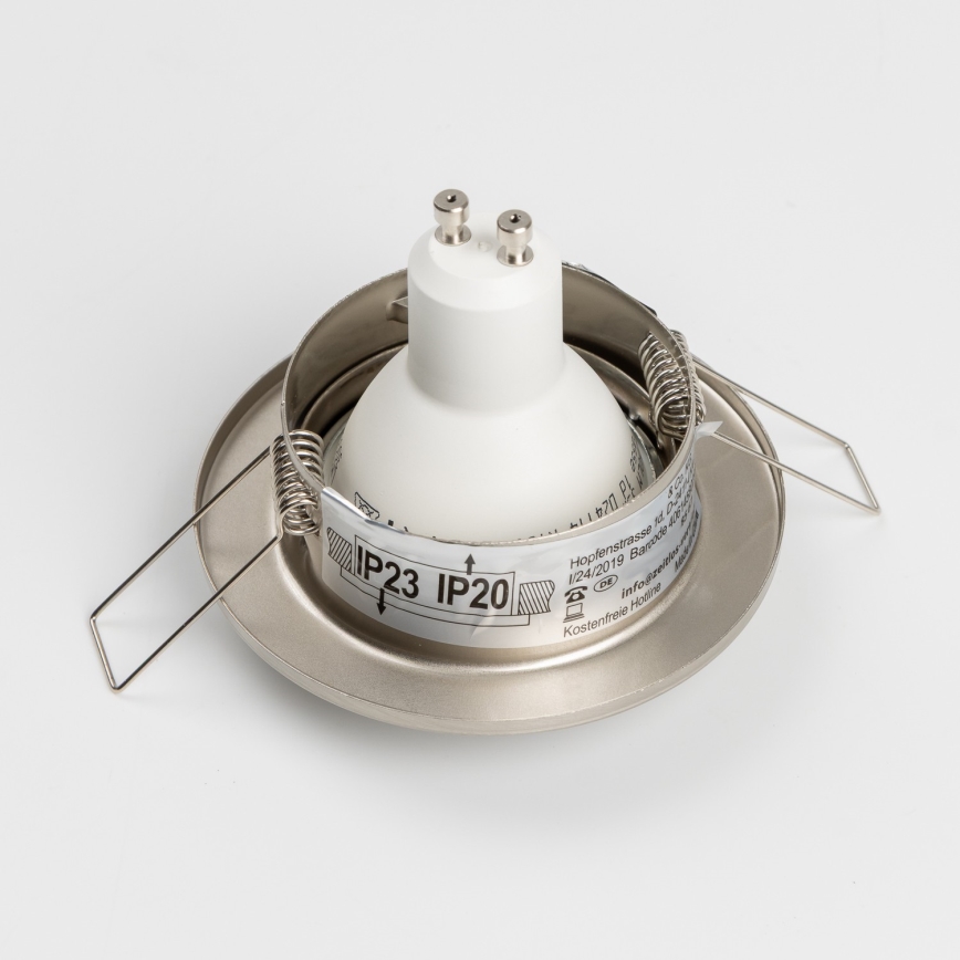 Sada 5 ks zapustených kúpeľňových svietidiel 1×GU10/4W/230V IP23 matný chróm