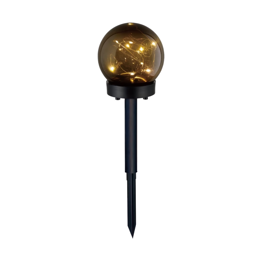 SADA 5x LED Solárna lampa 5xLED/0,12W/1,2V 3000K IP44 40 mAh čierna