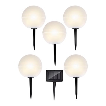 SADA 5x LED Solárne svietidlo LED/3,2V multicolor