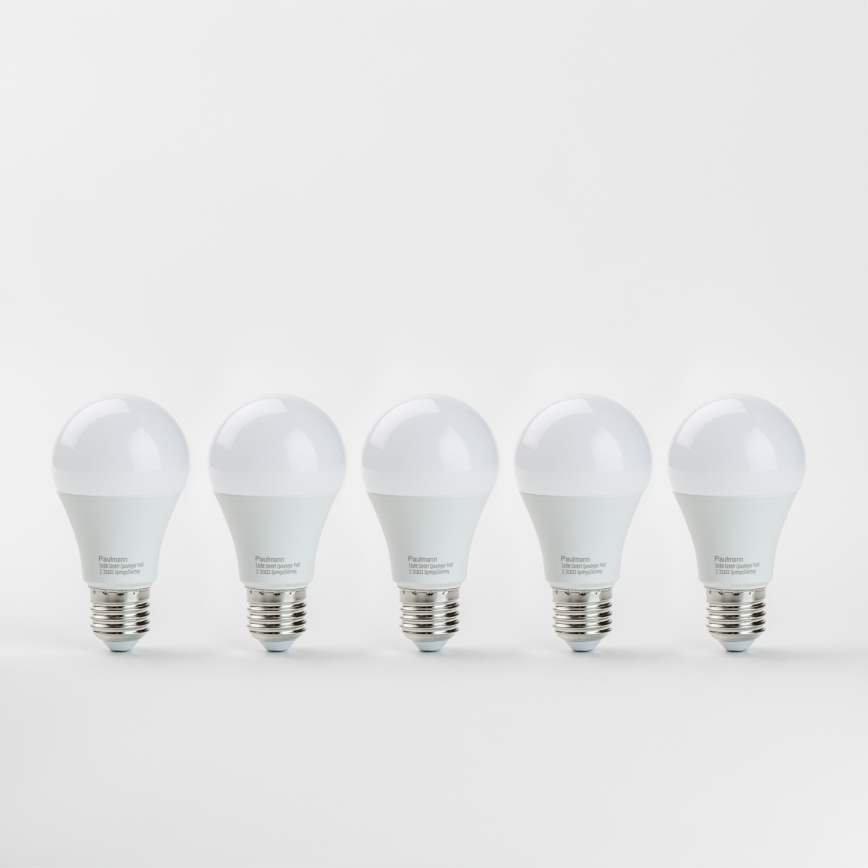 SADA 5x LED Žiarovka A60 E27/9W/230V 2700K - Paulmann 28780