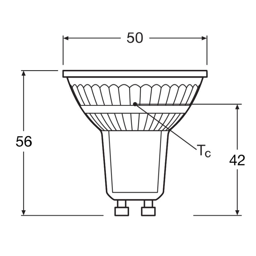 SADA 5x LED Žiarovka PAR16 GU10/4,3W/230V 2700K 120° - Osram