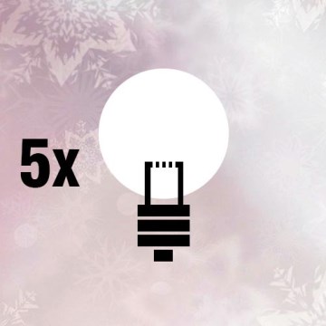 SADA 5x Náhradná žiarovka L 50/D/0,58W/4,5V SADA 5x Náhradná žiarovka L 50/D/0,58W/4,5V