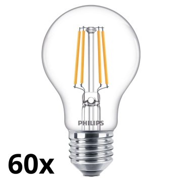 SADA 60x LED Žiarovka VINTAGE Philips A60 E27/4,3W/230V 2700K