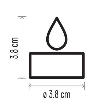 SADA 6x LED Vianočná dekorácia 6xLED/6xCR2032 zlatá
