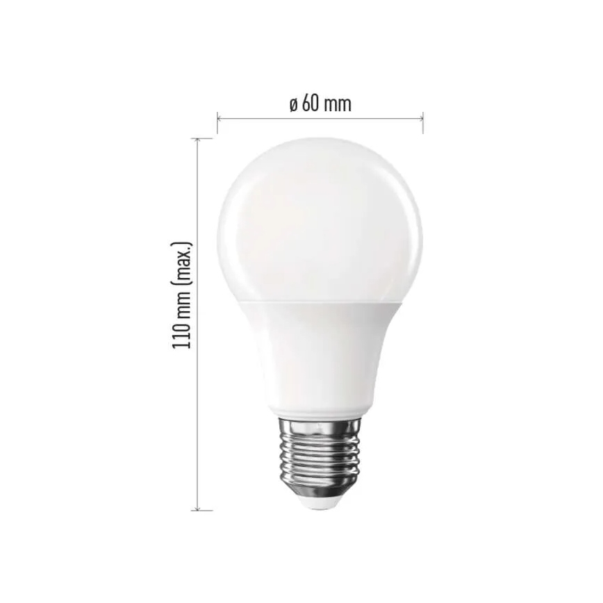 SADA 6x LED žiaroviek A60 E27/8,8W/230V 4000K