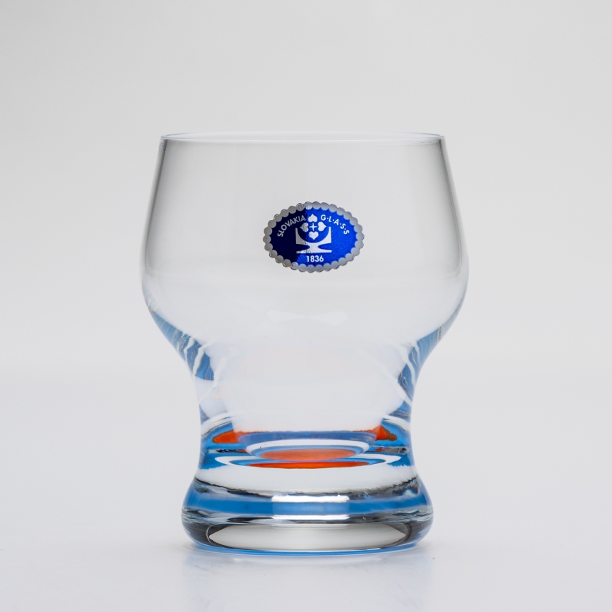 Sada 6x pohár Katka 130 ml modrá červená