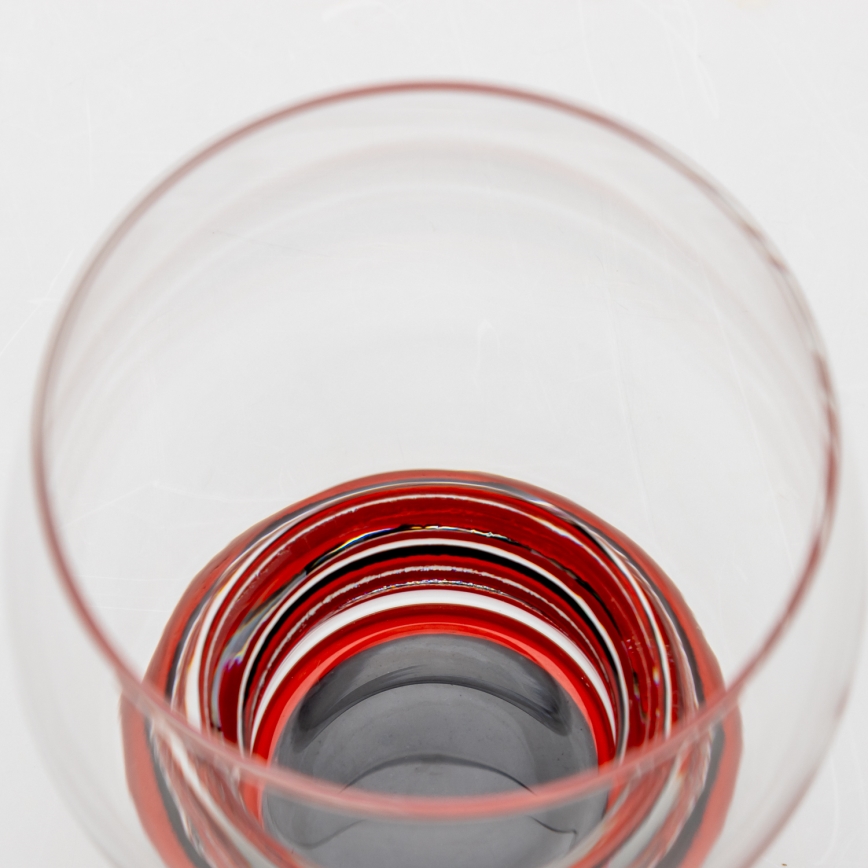 Sada 6x pohár Katka 170 ml červená číra