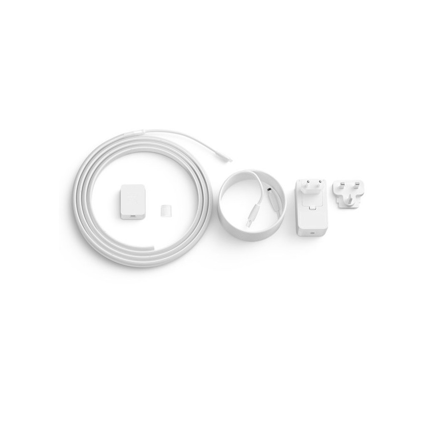 SADA - LED RGBW Stmievateľný pásik Philips Hue WHITE AND COLOR AMBIANCE 2m LED/20W/230V + 4x Stmievateľná žiarovka Philips A60 E27/6,5W/230V 2000-6500K